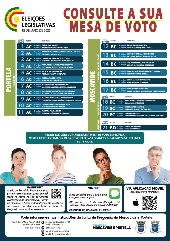 ELEIÇÕES LEGISLATIVAS | 18 DE MAIO DE 2025